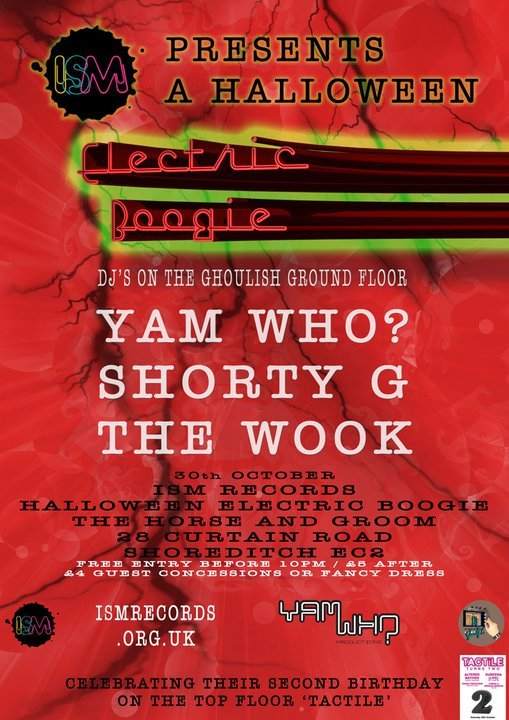 Ism Records Halloween Electric Boogie Party - フライヤー表