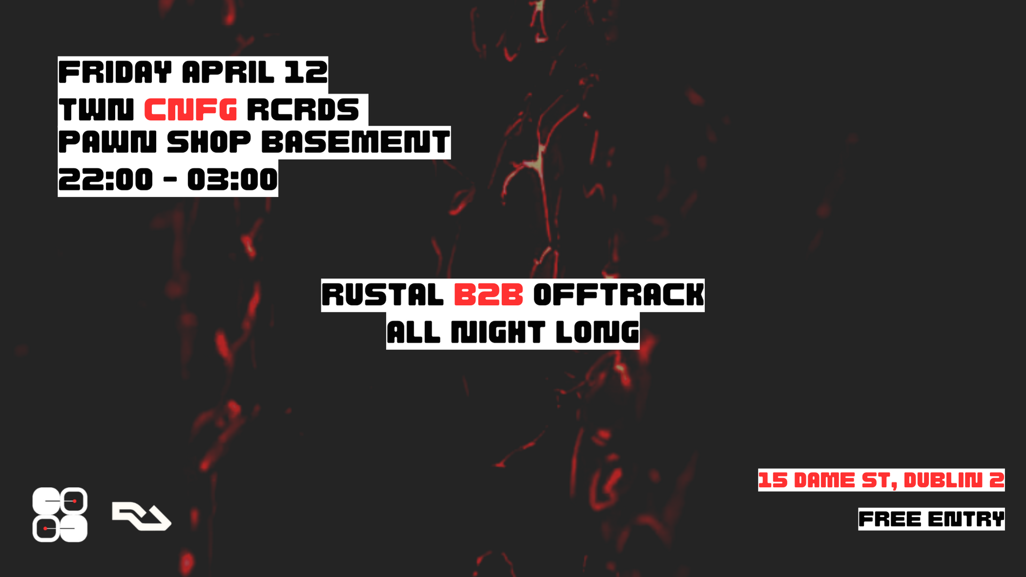 Twn Cnfg Rcrds: Rustal & Offtrack [All Night B2B] - Página frontal