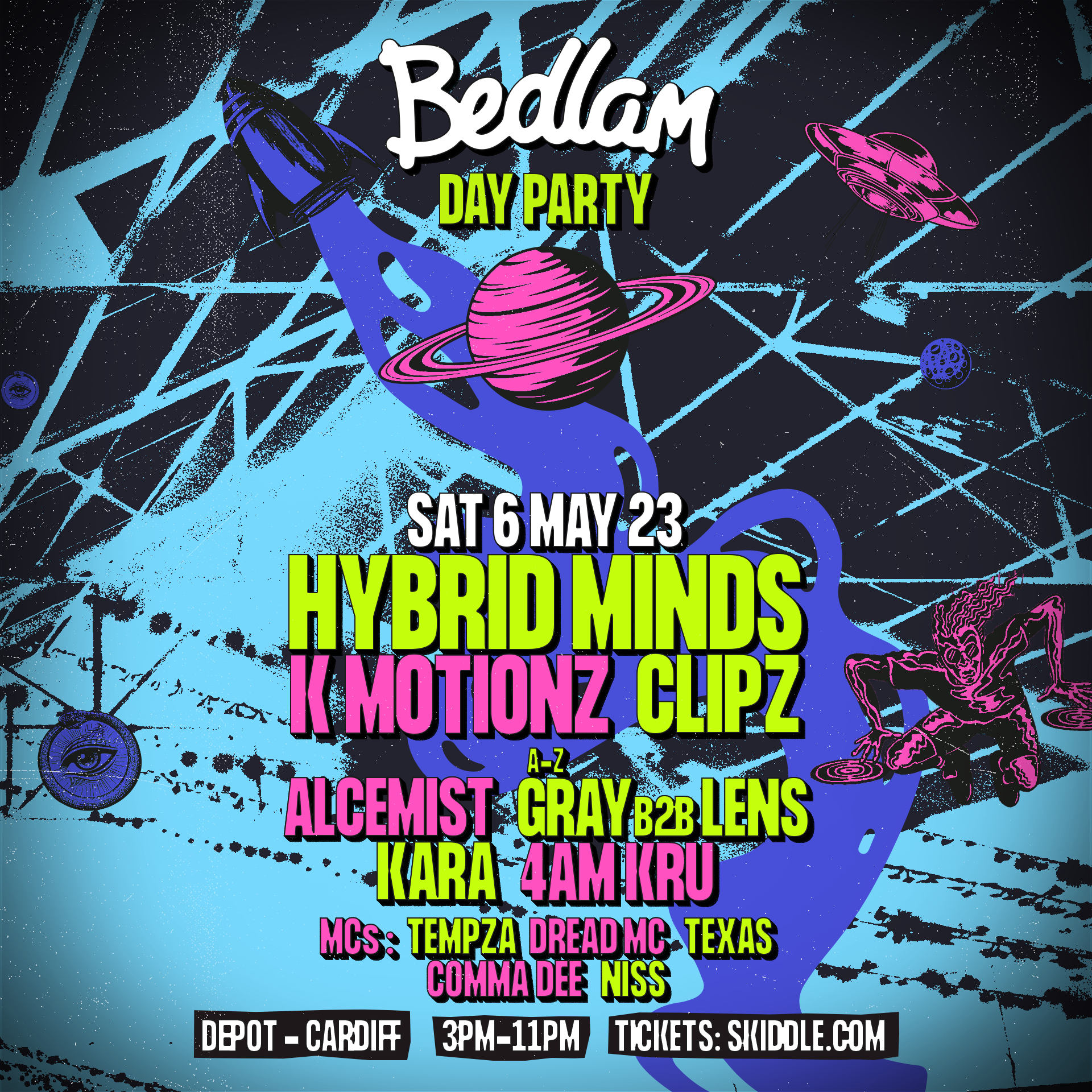 Bedlam: Day Party - フライヤー表