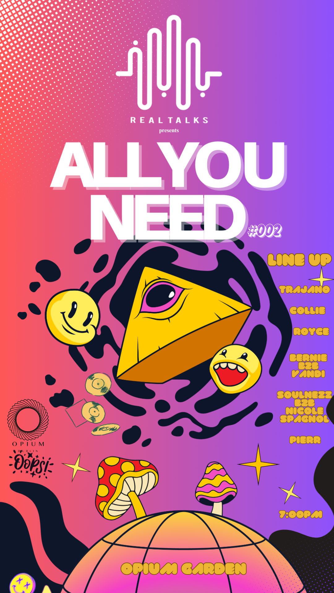 ALL YOU NEED #002 - フライヤー裏