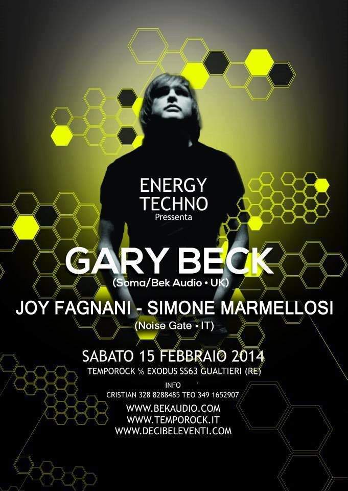 Gary Beck at Energy - Página frontal