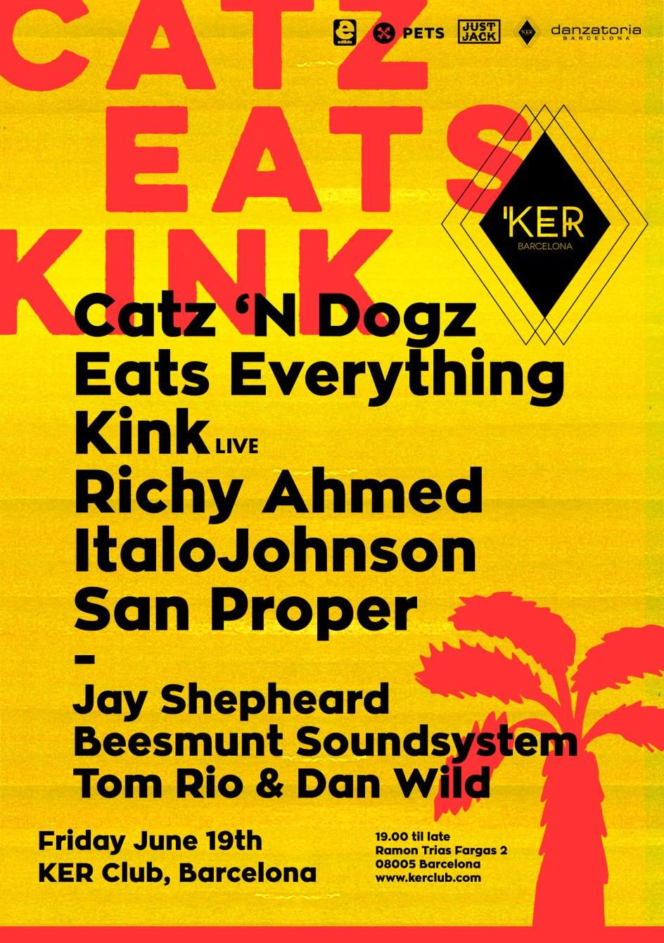 Ker presents Catz Eats Kink Day & Night - Italojohnson, San Proper, Richy Ahmed - Página frontal