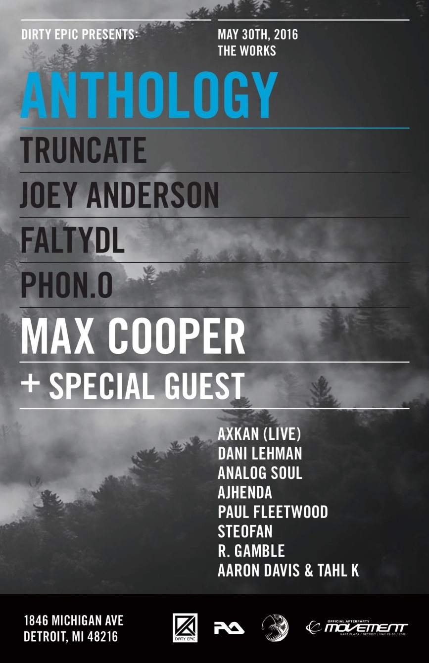 Anthology Feat: Max Cooper, Truncate, Joey Anderson, Faltydl, Phon.o - Página frontal
