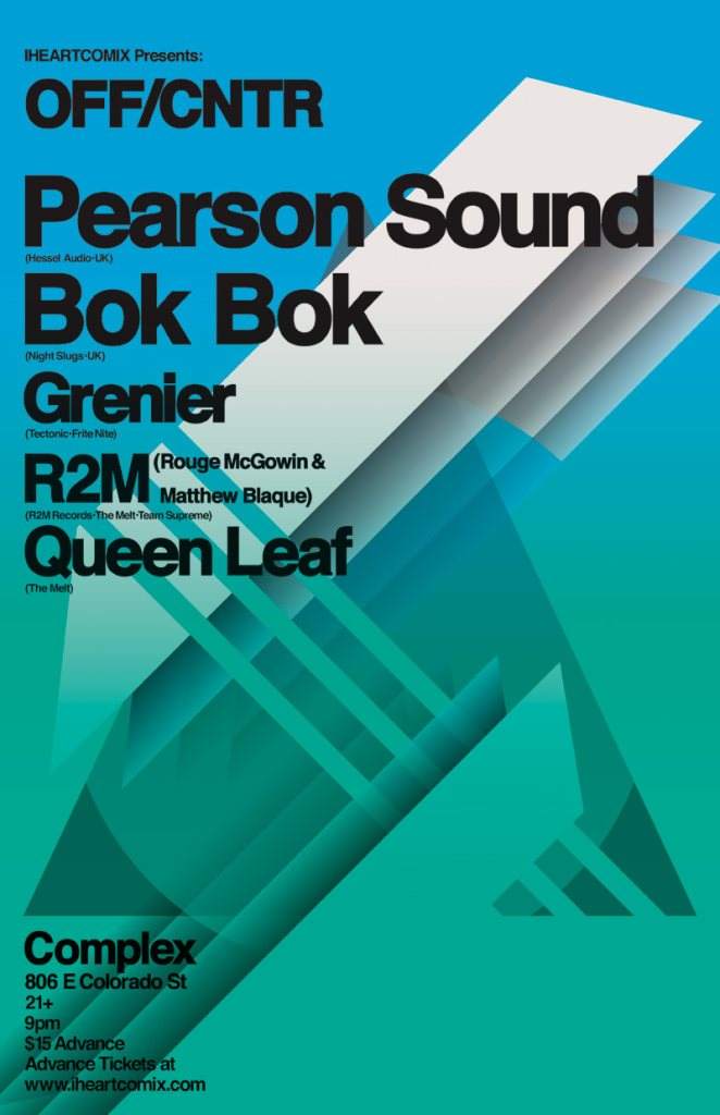 Iheartcomix presents: OFF/Cntr with Pearson Sound, Grenier, R2M - Página frontal