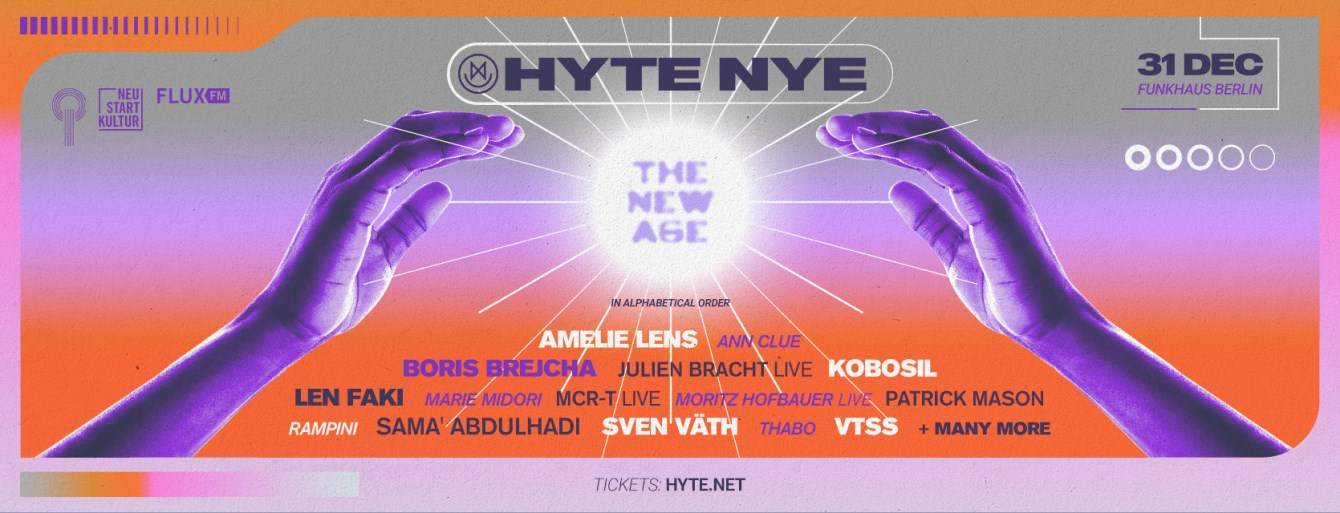 [CANCELLED] HYTE NYE Berlin 2021 - フライヤー表