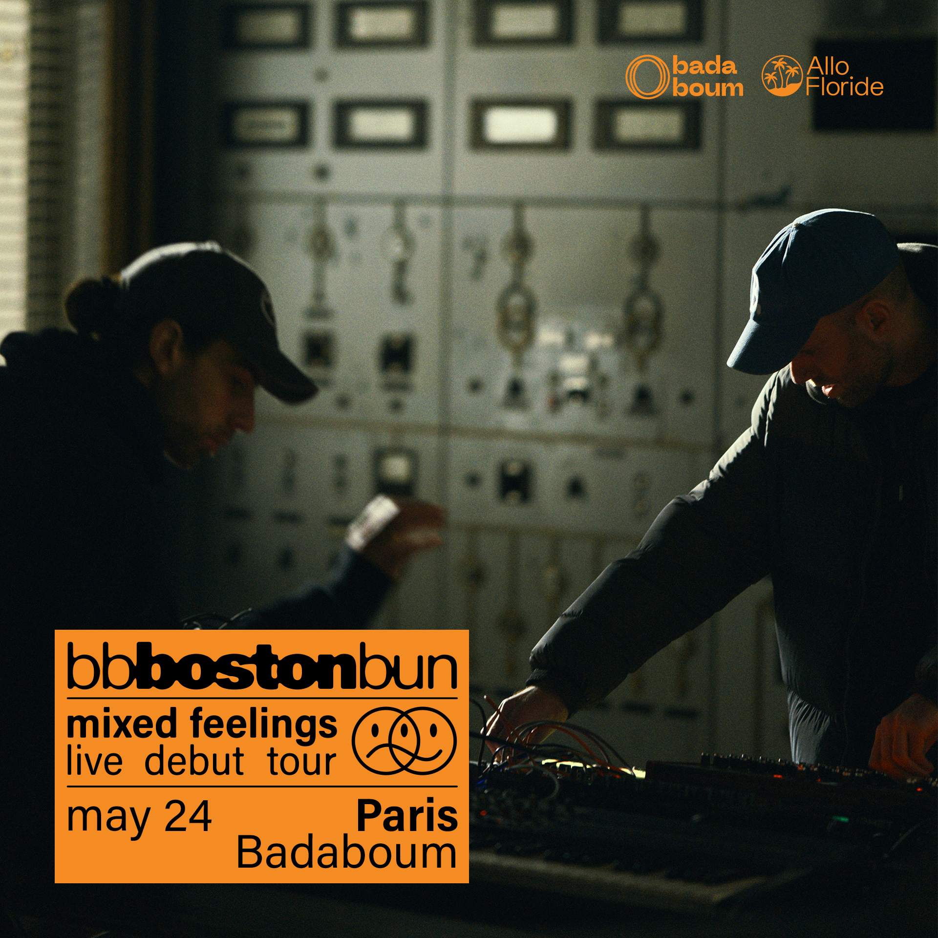 Boston Bun (live) • Badaboum, Paris - フライヤー表