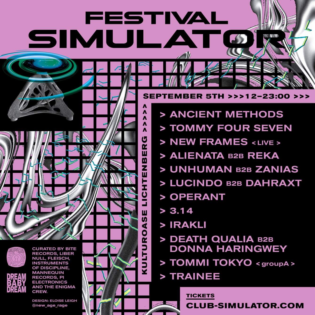 Festival Simulator - Página frontal