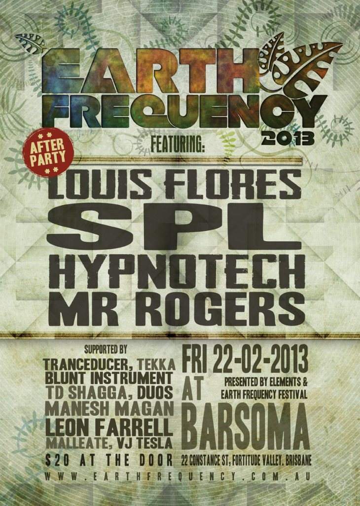 'Elements' Earth Frequency Festival After Party - Página frontal