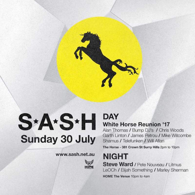 ★ Sash By Day & Night ★ Whitehorse Reunion '17 ★ Steve Ward ★ - フライヤー裏