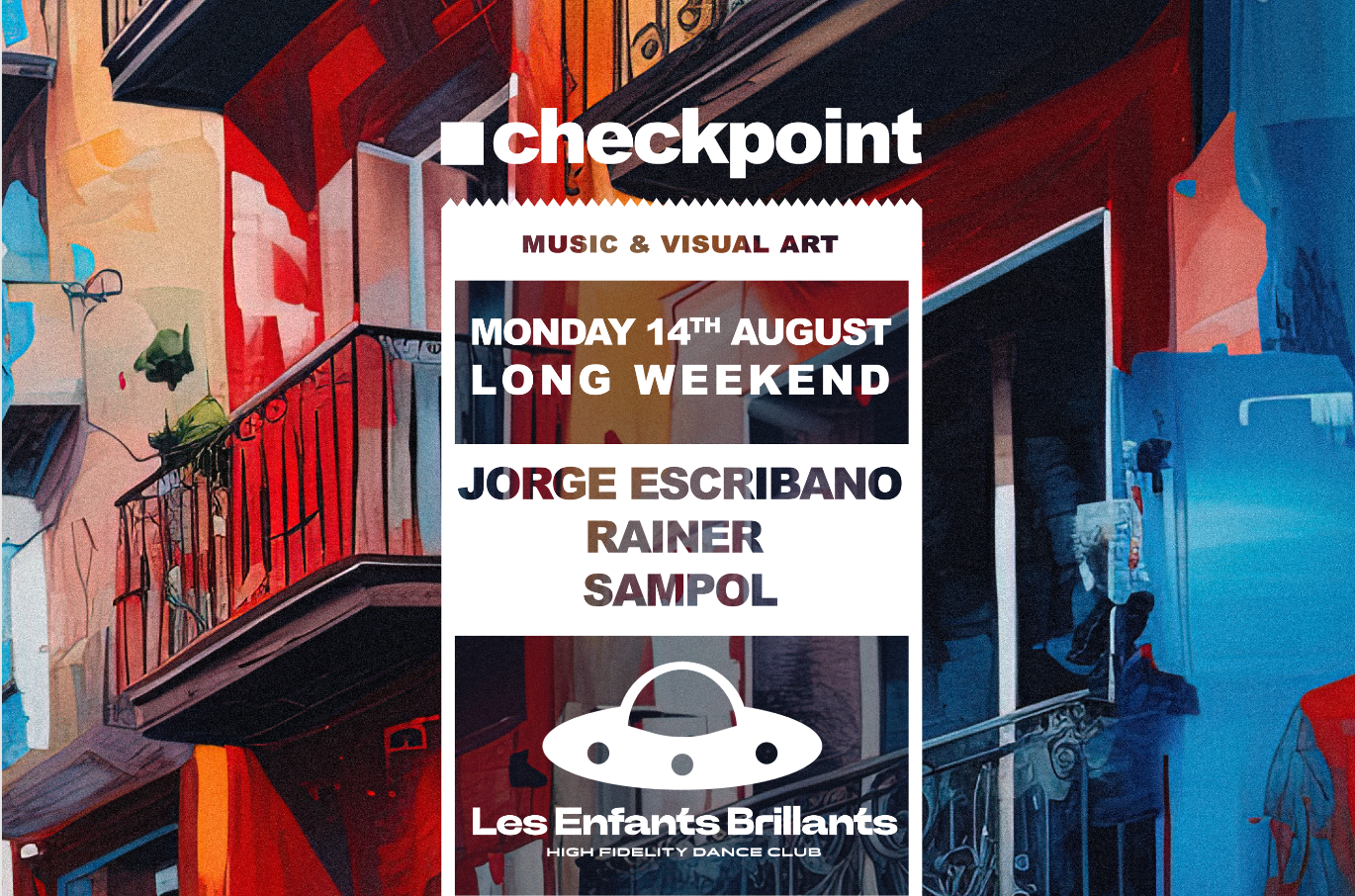 ■ checkpoint Monday Long Weekend w Jorge Escribano, Rainer & Sampol - Página frontal