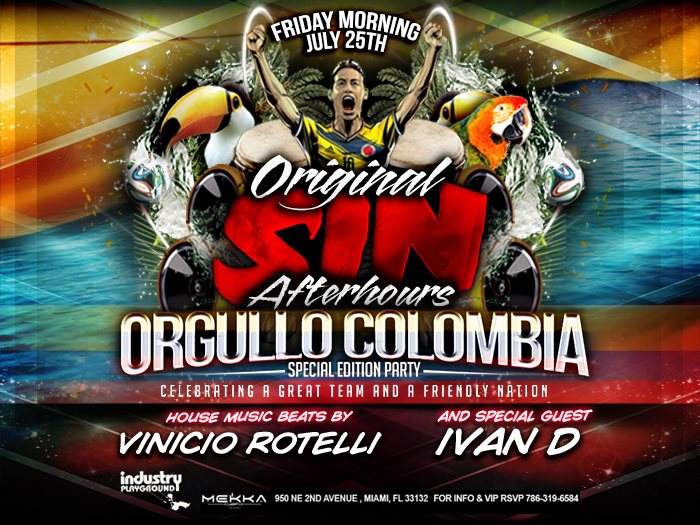 Original Sin After-Hours Orgullo Colombia Edition ~ Friday Morning 3am - Página frontal