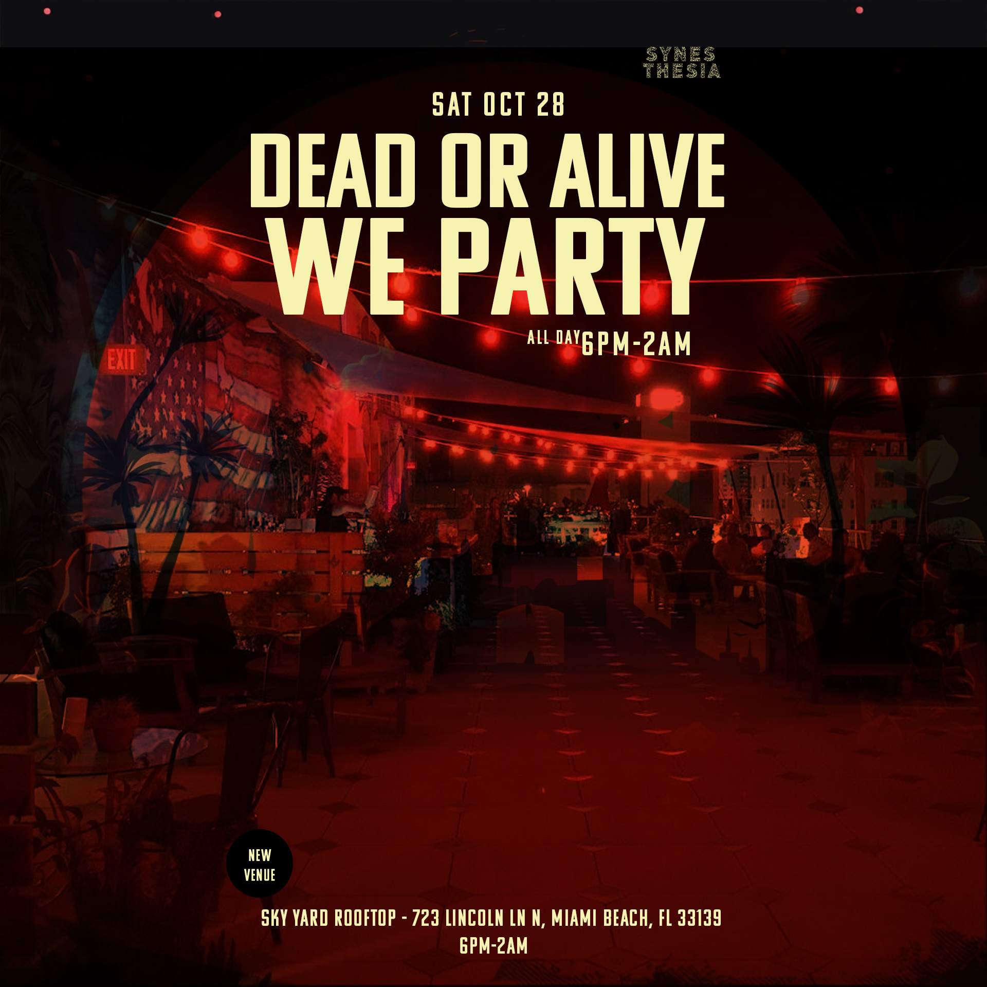 Dead Or Alive We Party: MARIAN FLOW [Flow & Zeo] + ANASTASiiA + Ucros + Special Guests - Página trasera