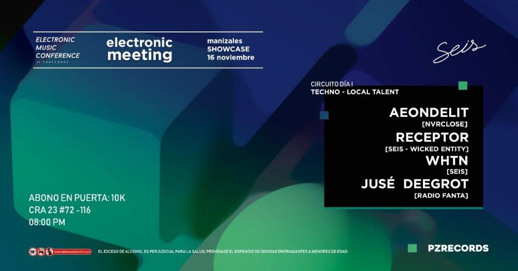 Techno Showcase: Electronic Meeting Manizales 2018 - フライヤー表