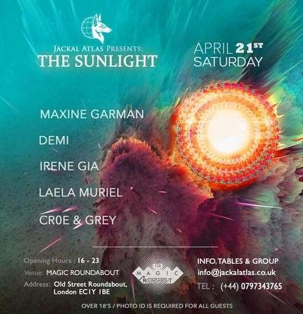Jackal Atlas presents: The Sunlight Free Open Air Party - Shoreditch, April - Página trasera