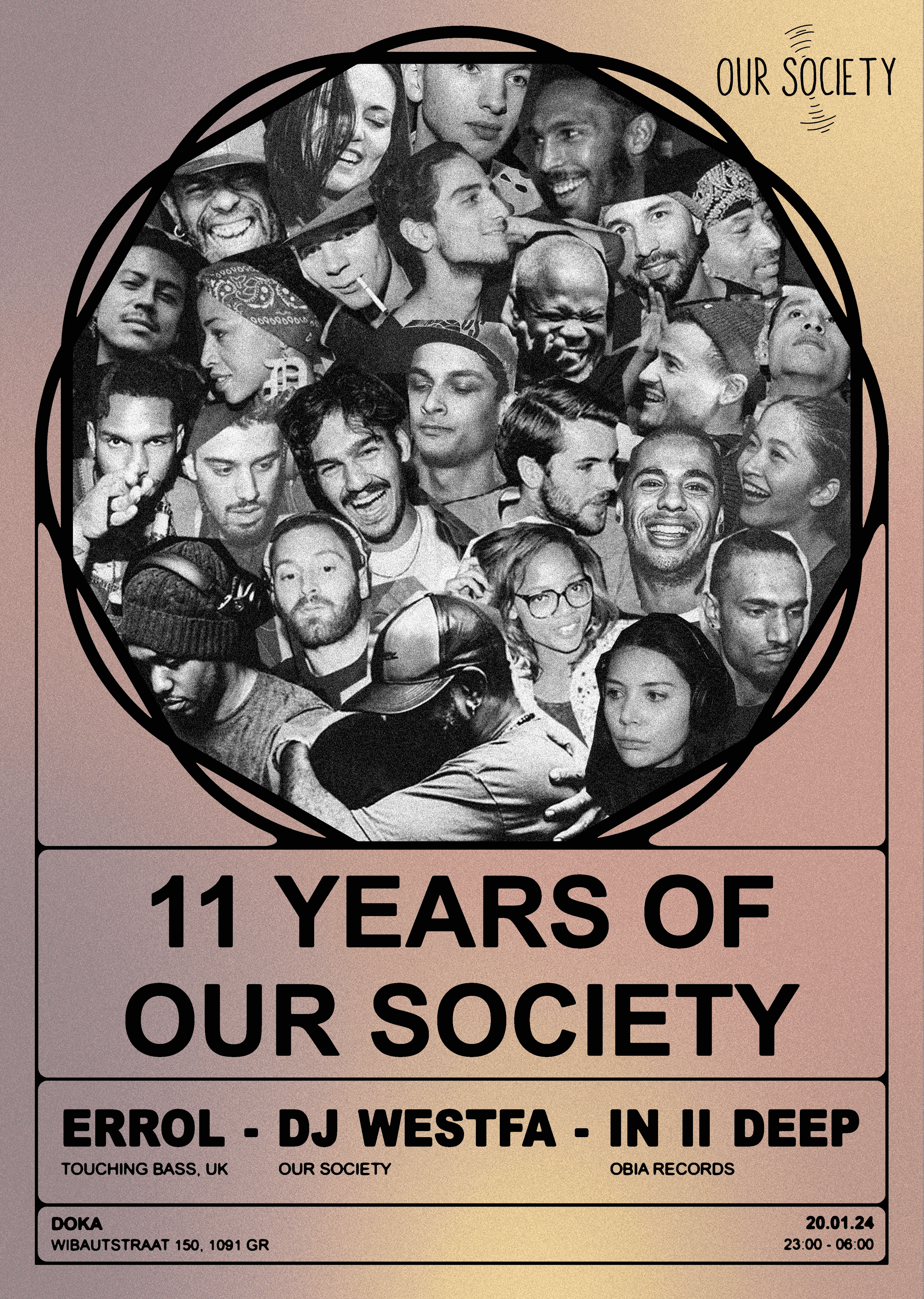 11 YEAR ANNIVERSARY Our Society - AMS - フライヤー表