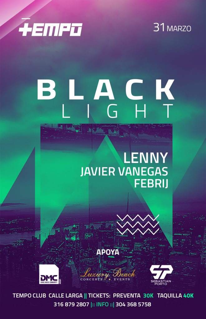 Black Light / Lenny - Febrij - Javier Vanegas - Página frontal