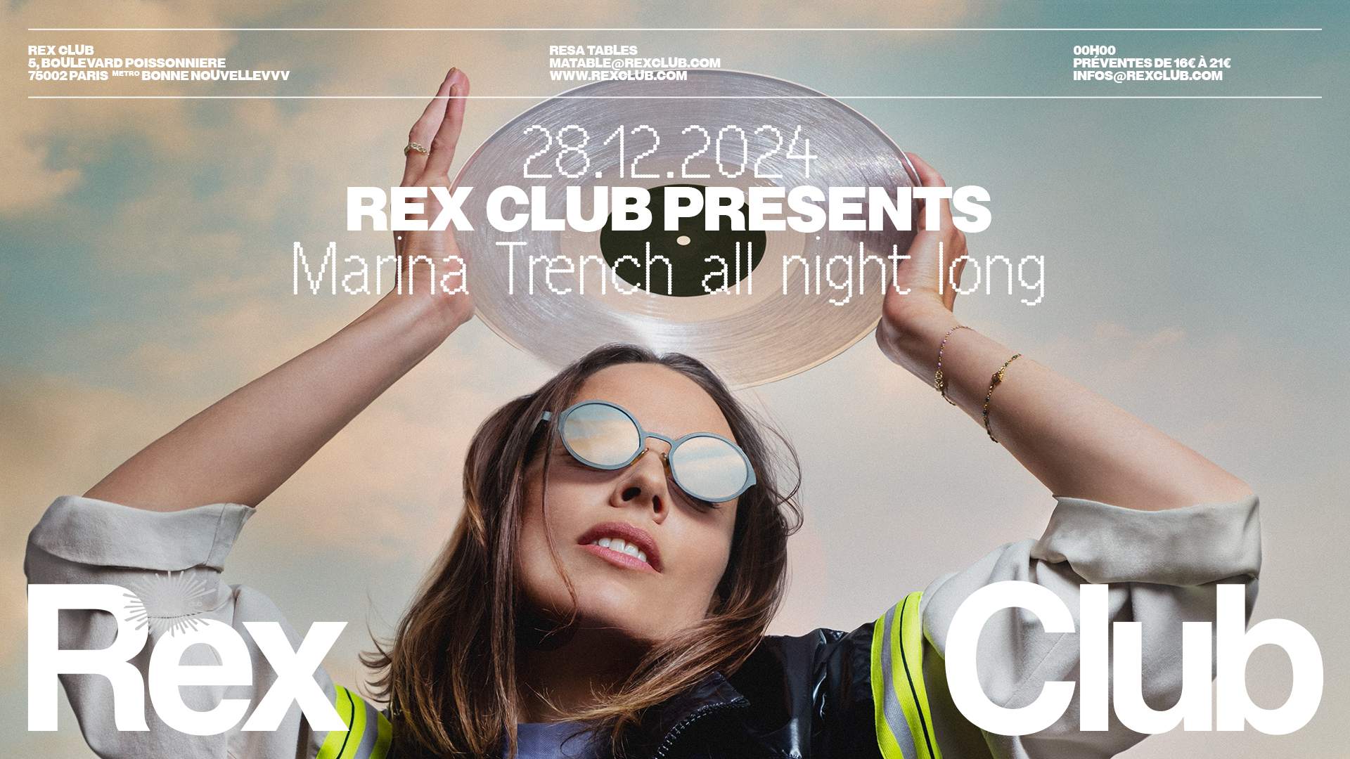 Rex Club presents: Marina Trench all night long at Rex Club, Paris