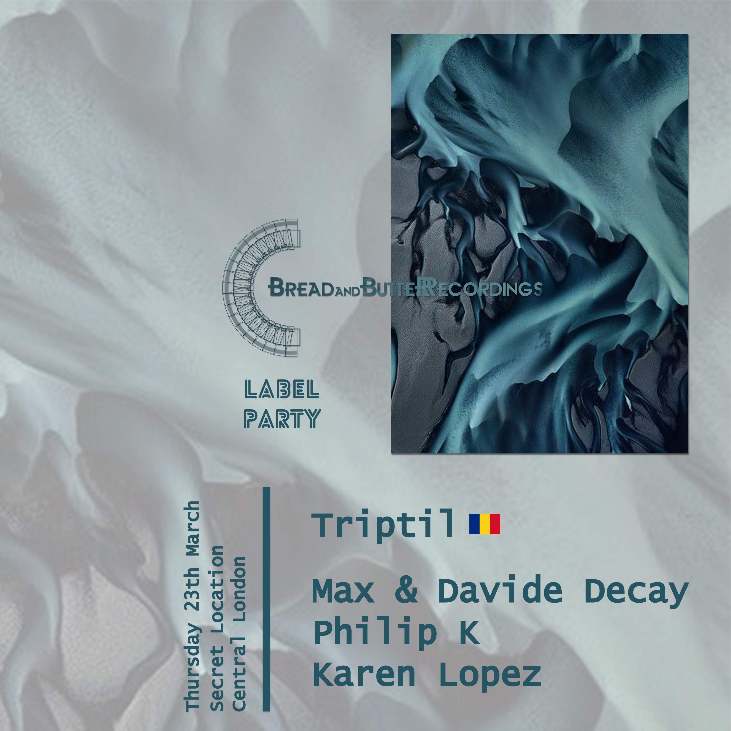 Bread and Butter Recordings Label Party w/ Triptil - Página frontal