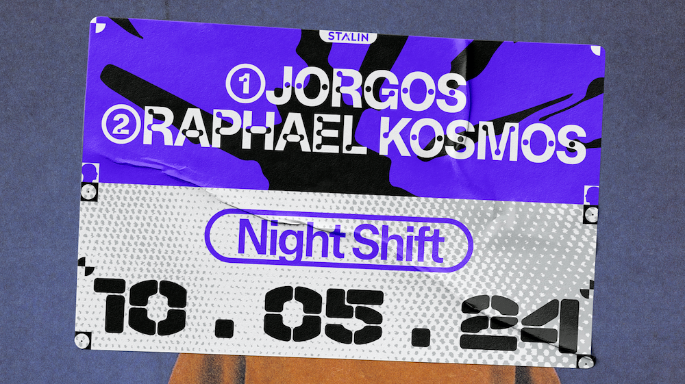 Night shift w/ Jorgos + Raphael Kosmos - Página frontal