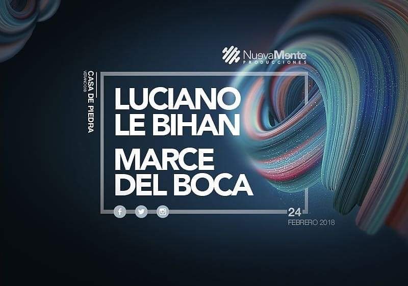Casa de Piedra - Luciano Le Bihan - Marce Del Boca - フライヤー表