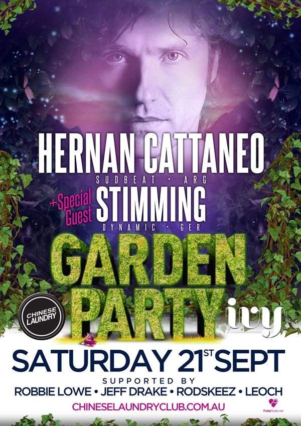 Chinese Laundry Garden Party Feat. Hernan Cattaneo & Stimming - フライヤー表