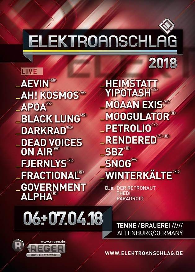 Elektroanschlag 2018 - フライヤー表