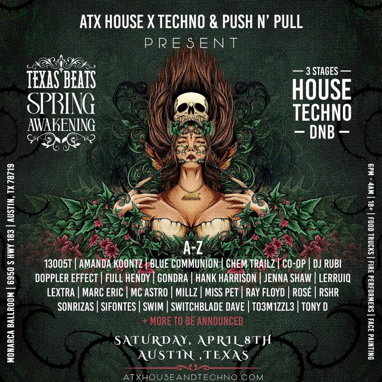 ATX HOUSE AND TECHNO - フライヤー表