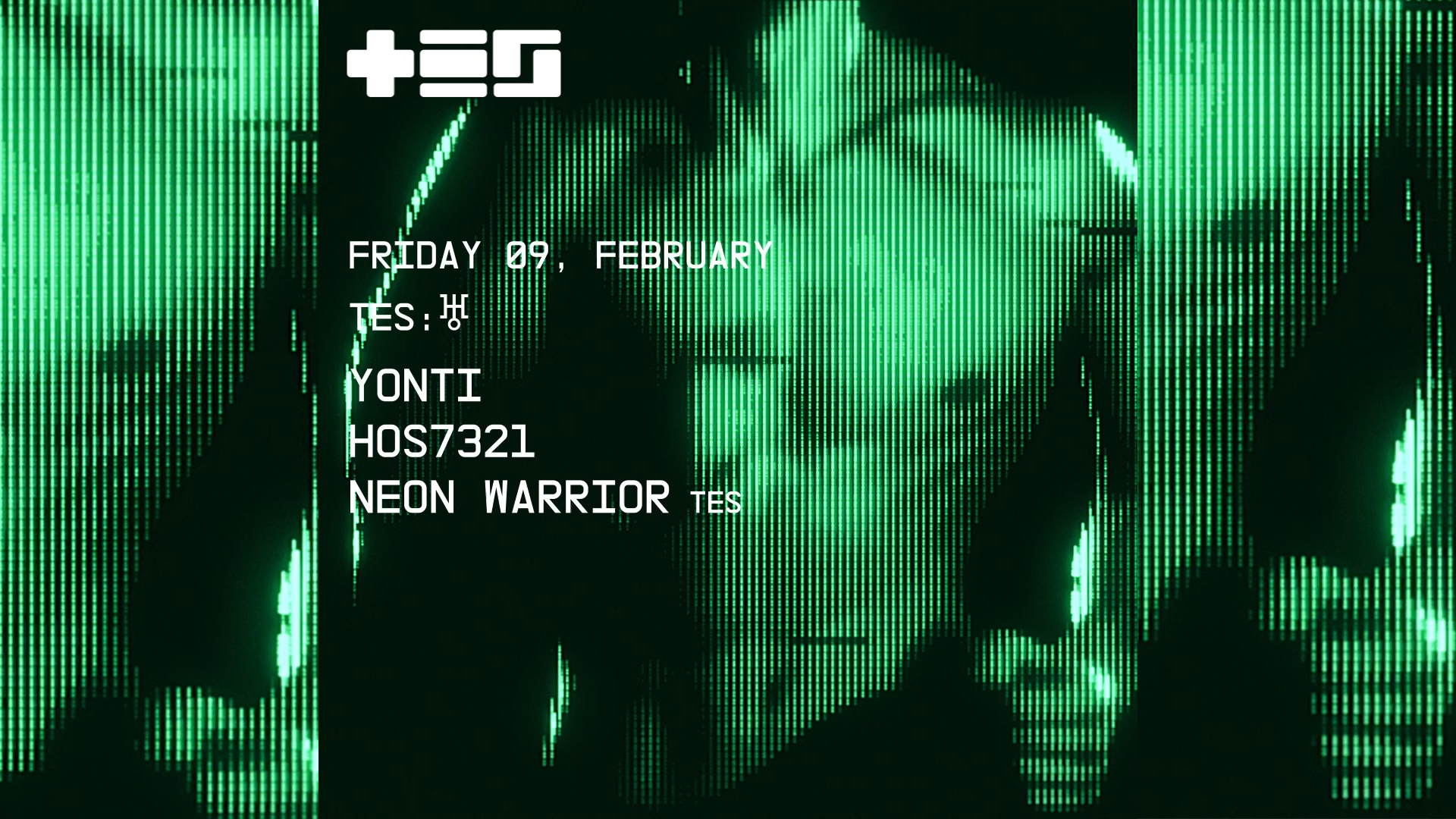 HOS7321, Yonti, Neon Warrior - フライヤー表
