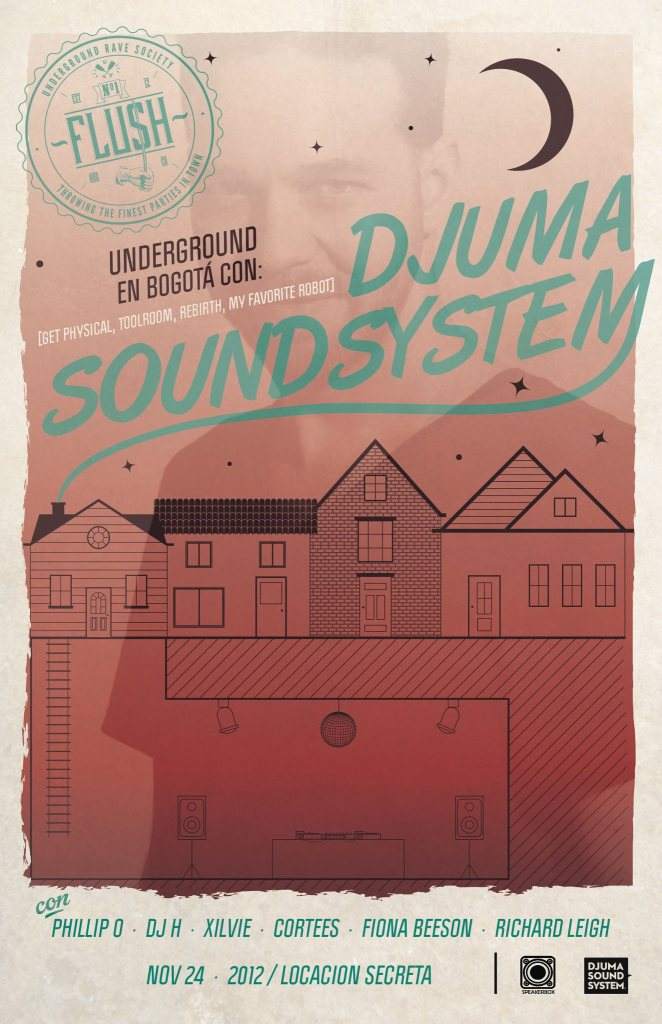 Djuma Soundsystem en Bogota - フライヤー表