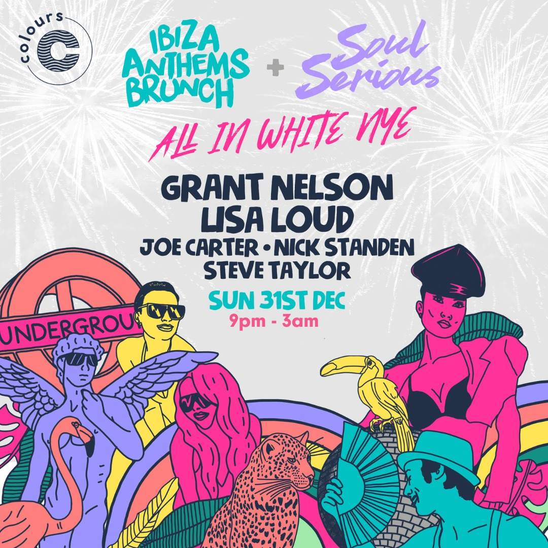 Ibiza Anthems x Soul Serious All In White Party NYE - フライヤー表
