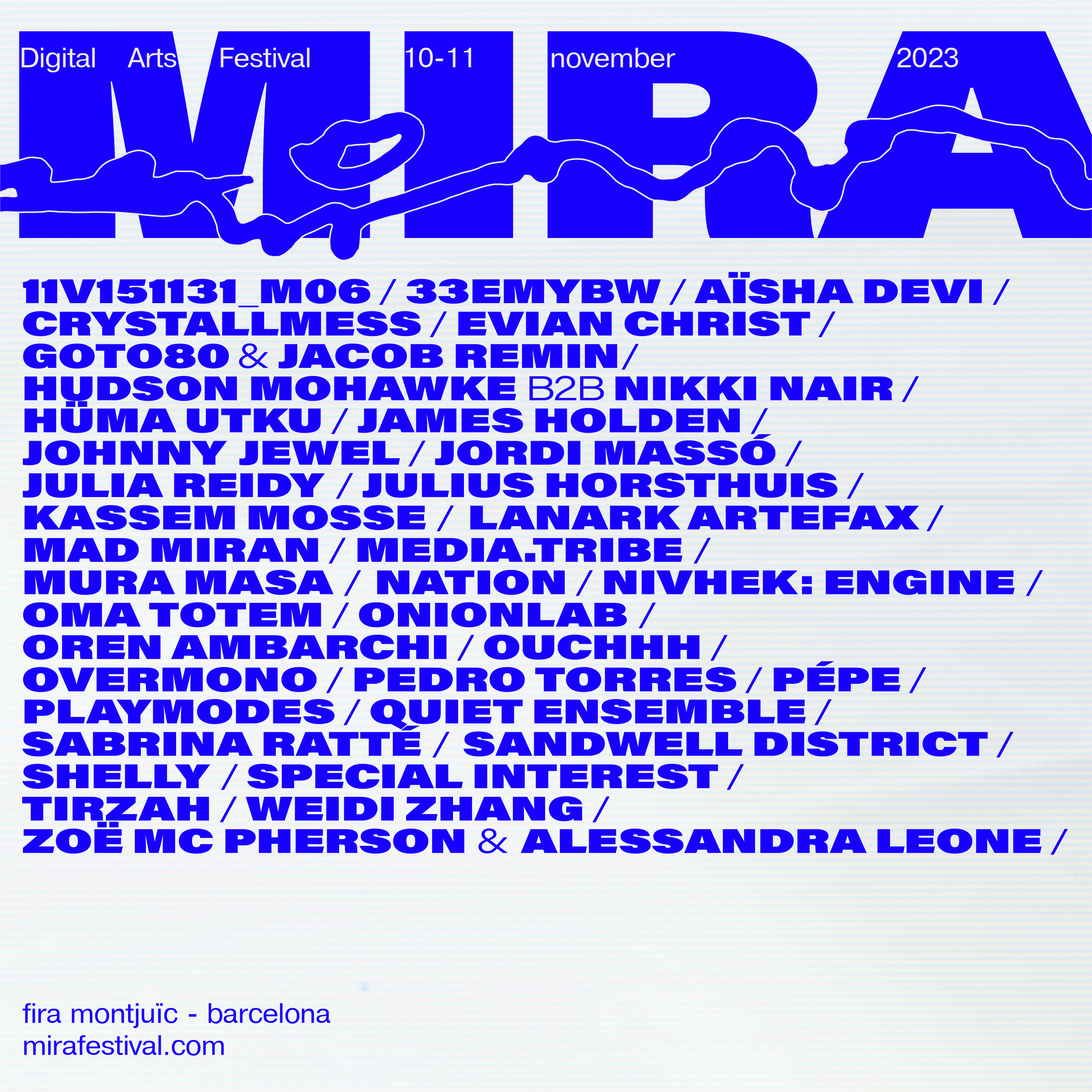 MIRA Festival 2023 - フライヤー裏