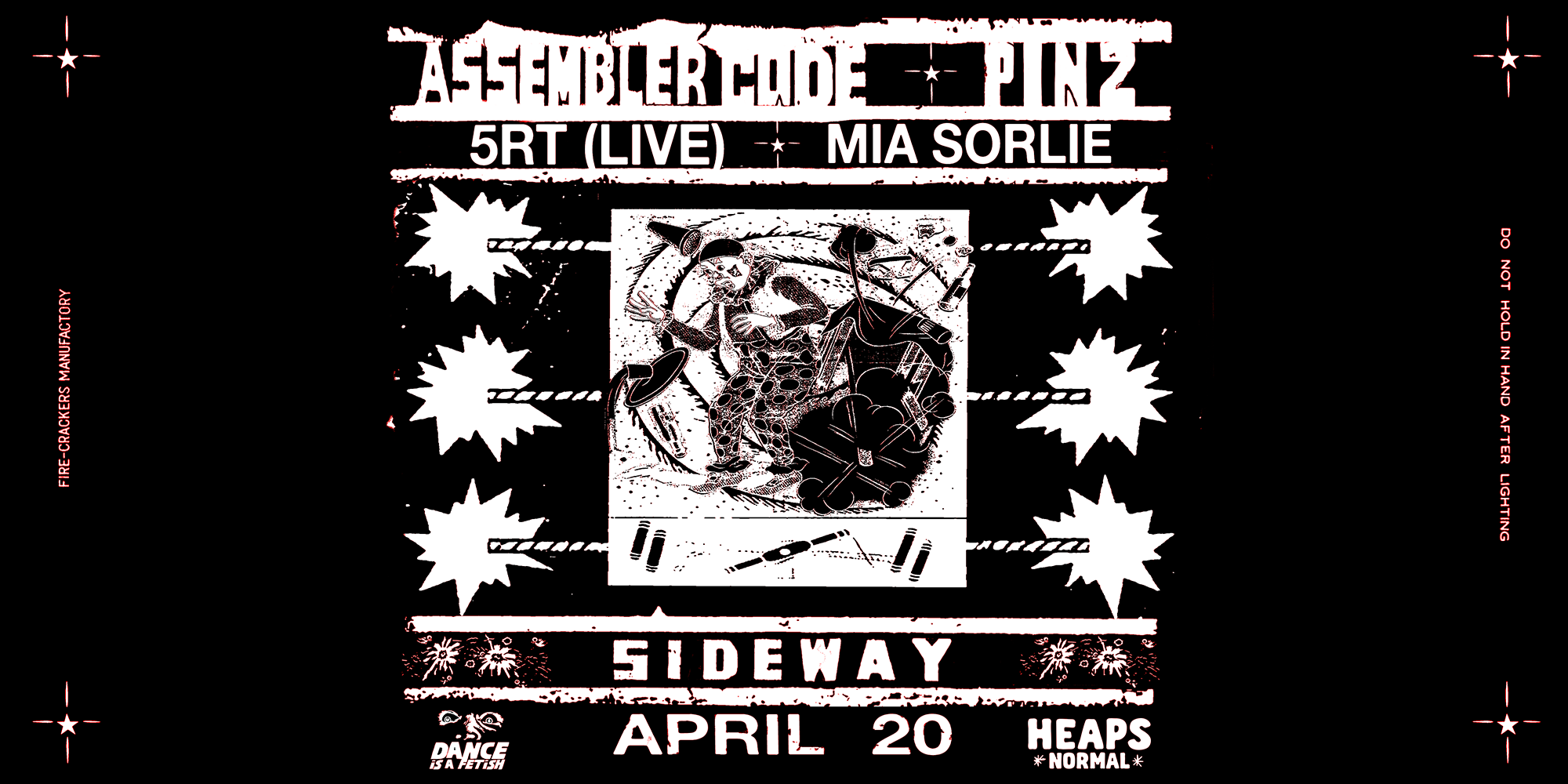 Assembler Code X Pinz - with 5RT + Mia Sorlie - presented by Heaps Normal - フライヤー表