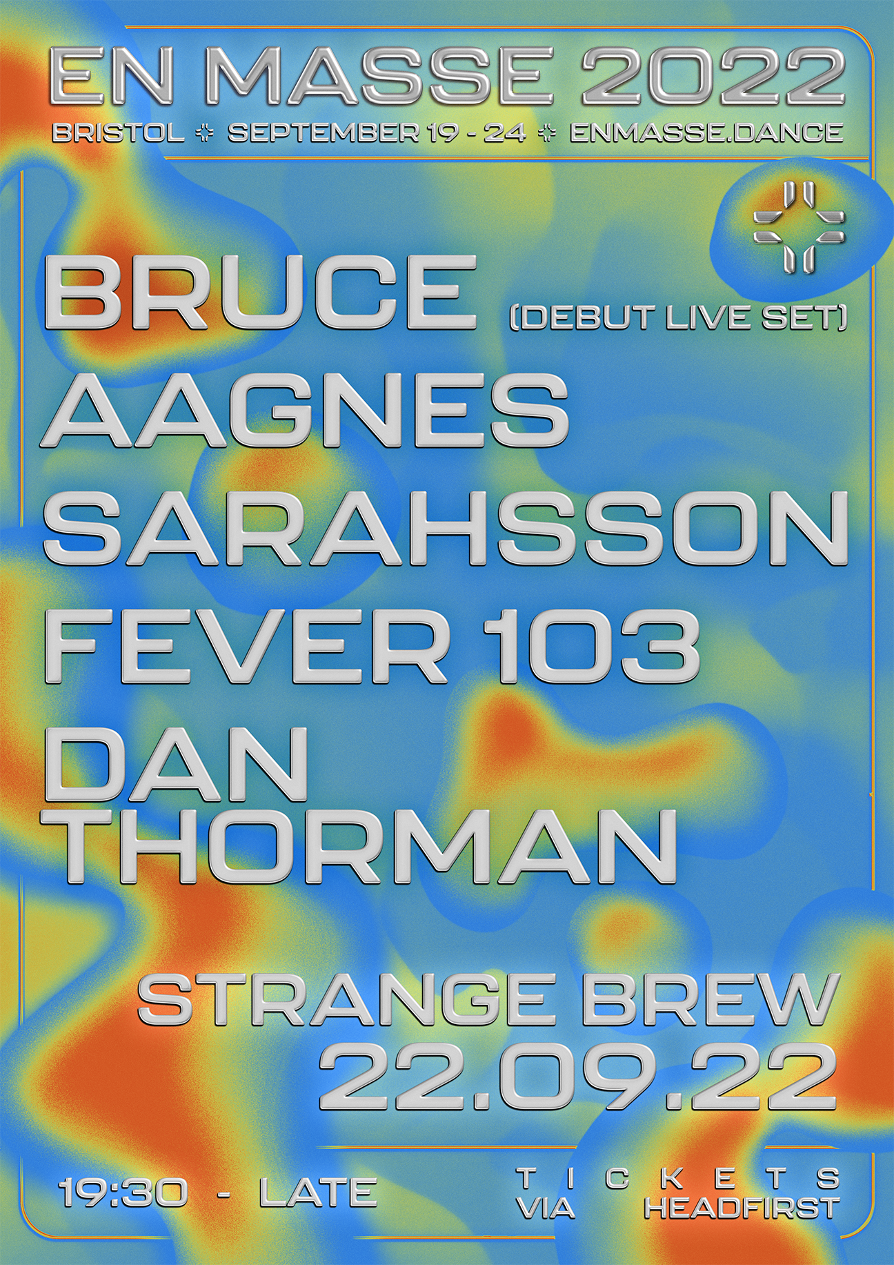 En Masse w/ Bruce (debut LIVE set), Sarahsson, Fever 103, Aagnes & Dan Thorman - Página frontal