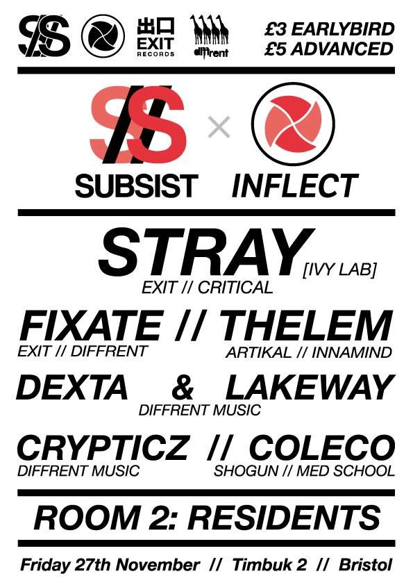 Subsist x Inflect: Stray - フライヤー表