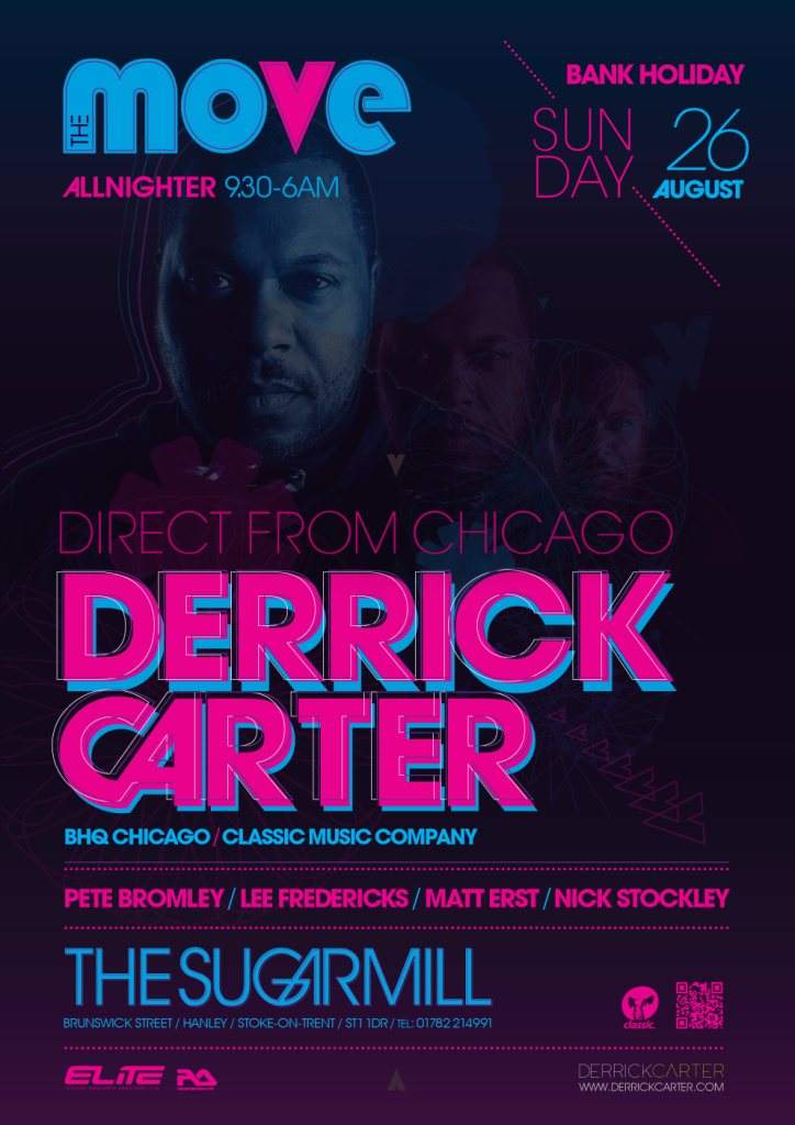 The Move Live! with Derrick Carter - フライヤー表