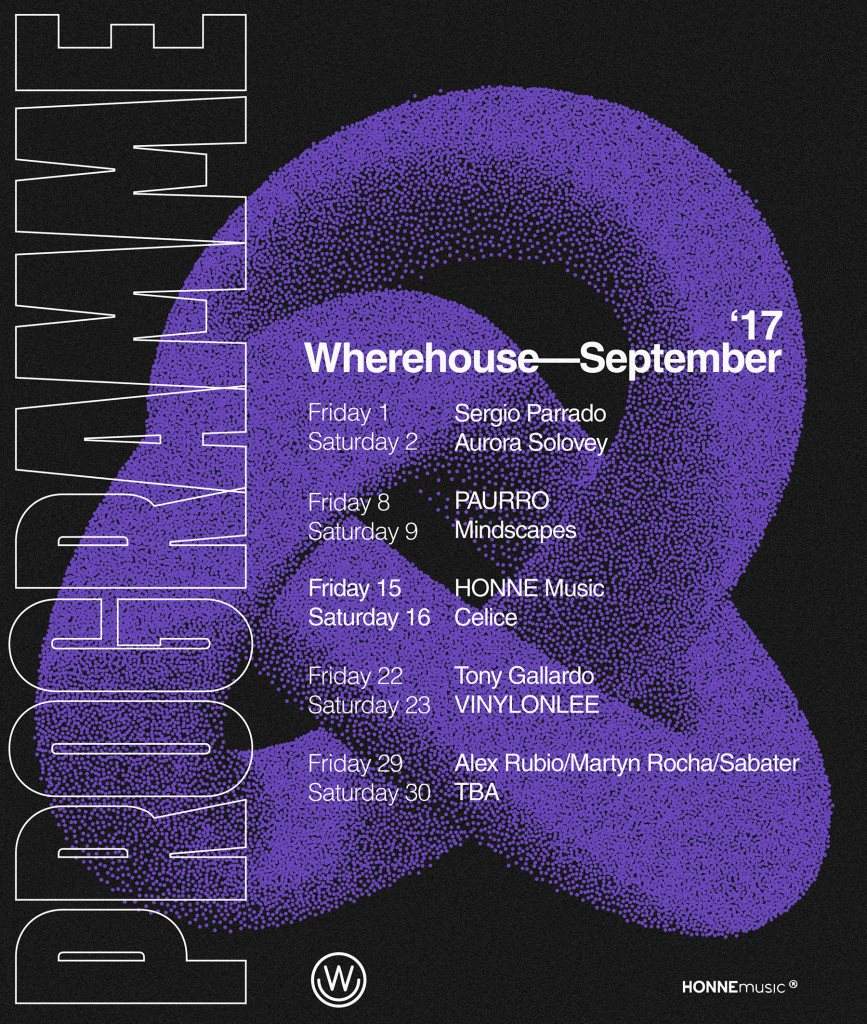 WhereHouse September Programme - フライヤー表