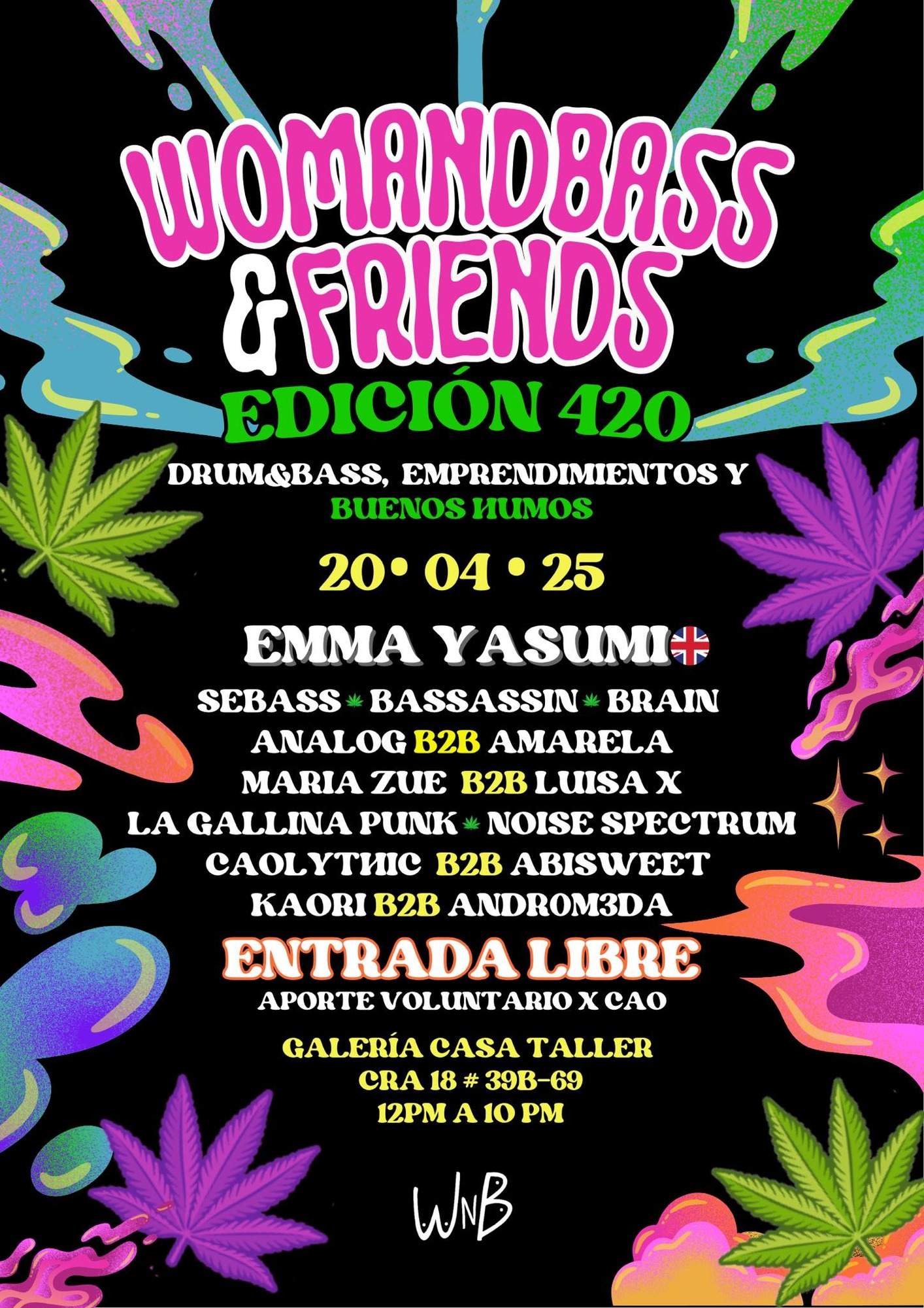 420 Bogota DNB Free Rave: WomandBass & Friends en TBA - Bogota (see ...