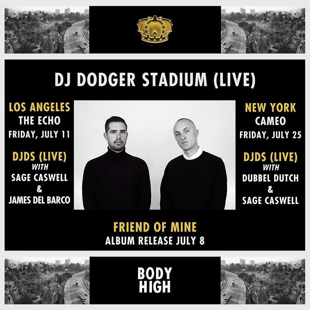 Body High presents: DJ Dodger Stadium (Live) Album Release Party Dubbel Dutch, Sage Caswell - Página frontal