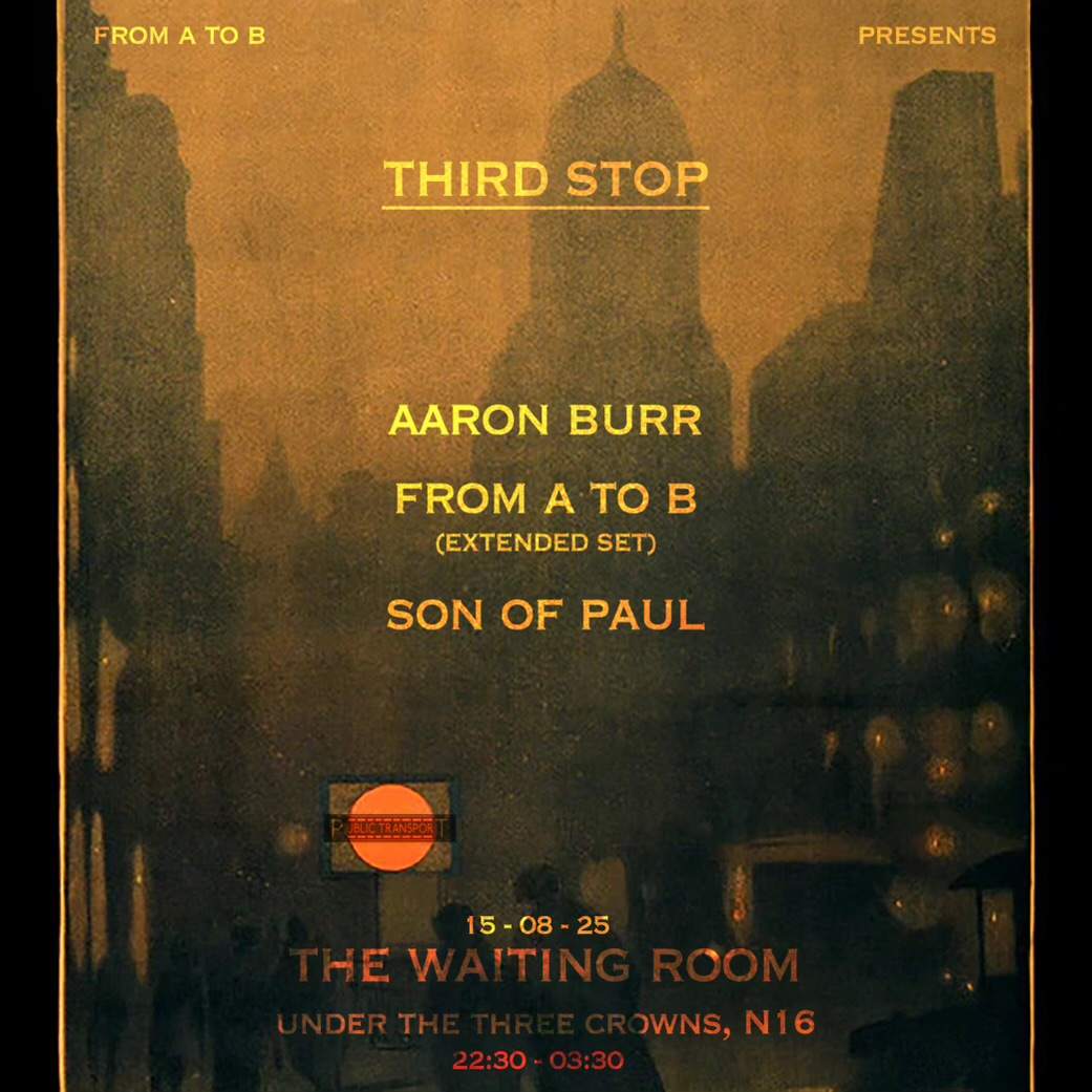 Public Transport - Third Stop at The Waiting Room, London