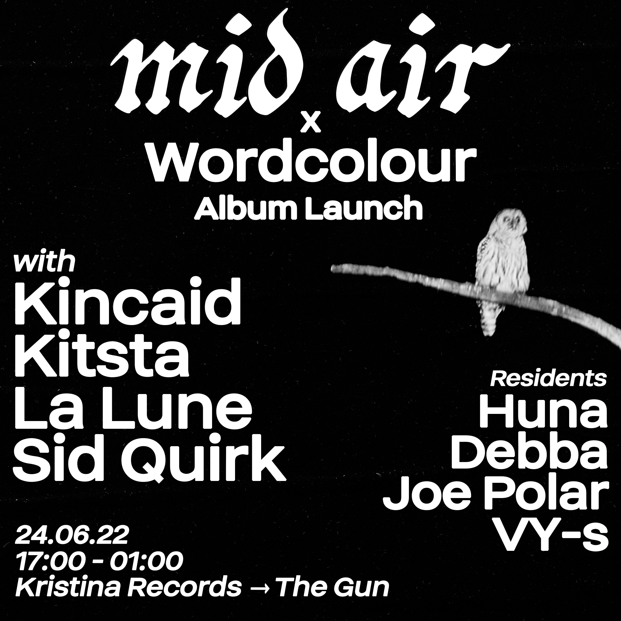 Mid Air x Wordcolour Album Launch - フライヤー表