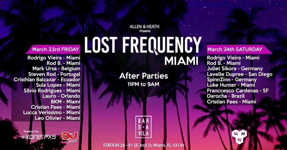 Lost Frequency After Parties MMW 18 BAR DA Vila - フライヤー表