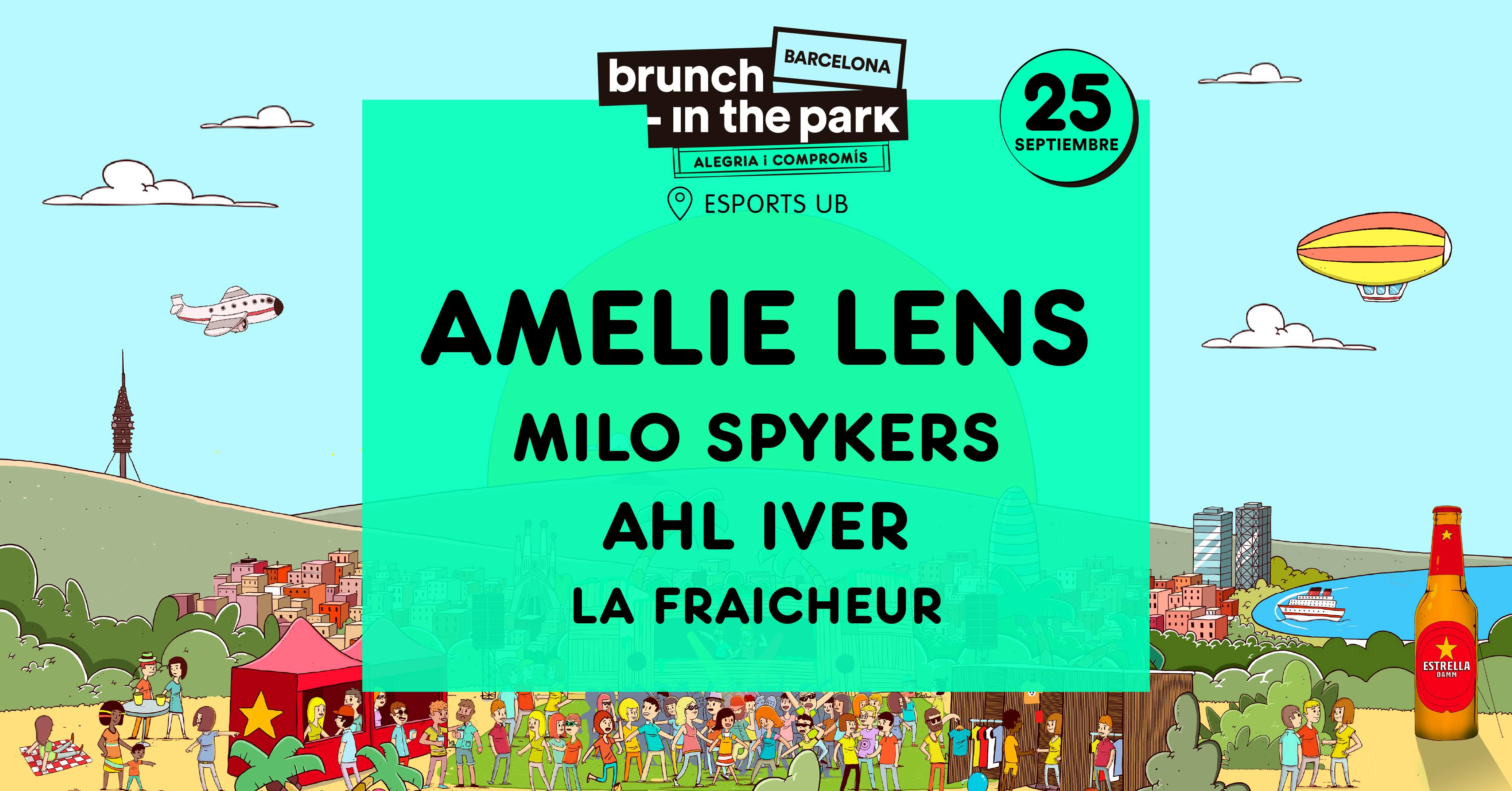 *SOLD OUT* Brunch -In the Park #12: Amelie Lens, Milo Spykers, Ahl Iver y La Fraicheur - Página trasera