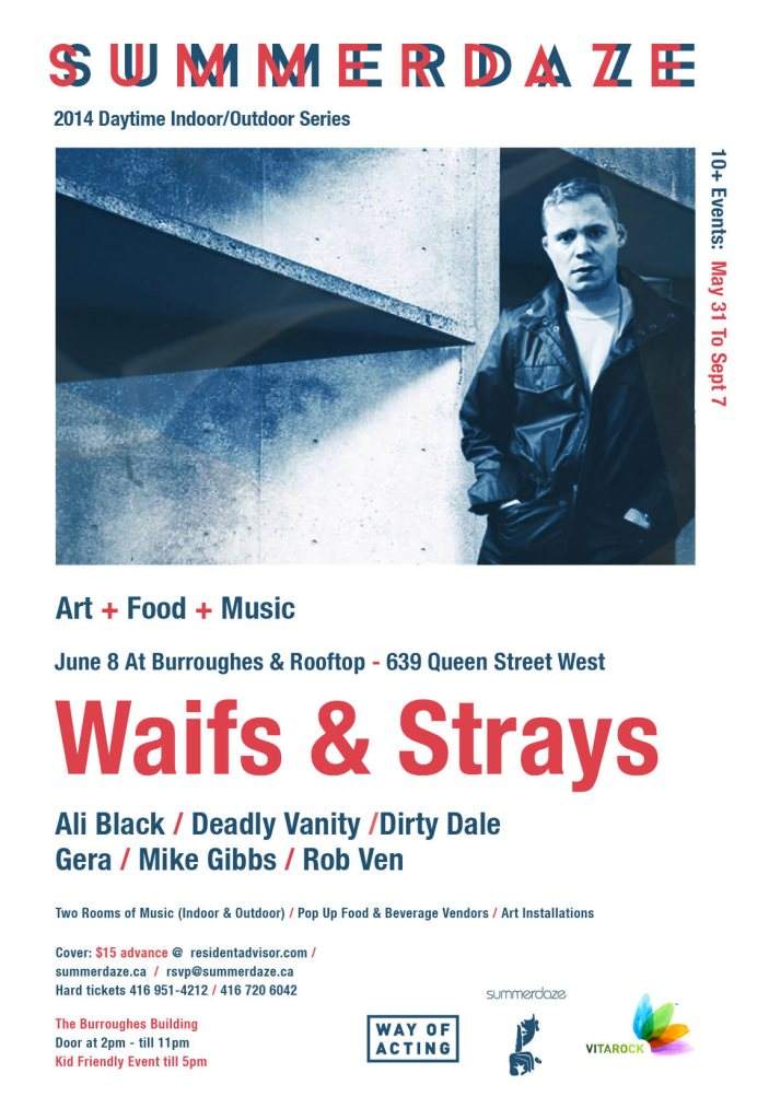 Almost Sold Out - Summerdaze presents...Waifs & Strays - Food Music Arts Event - フライヤー表