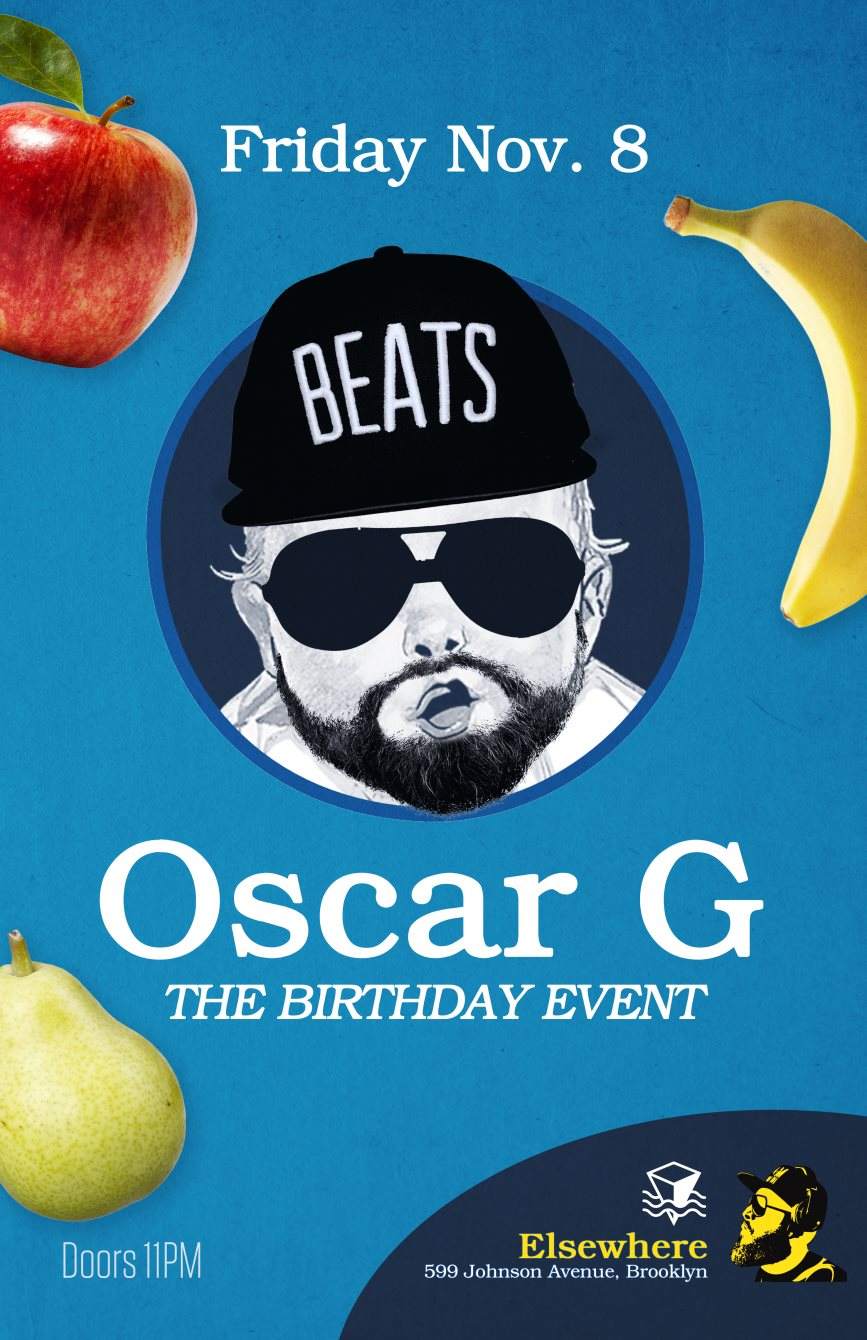 Oscar G - The Birthday Event - フライヤー裏