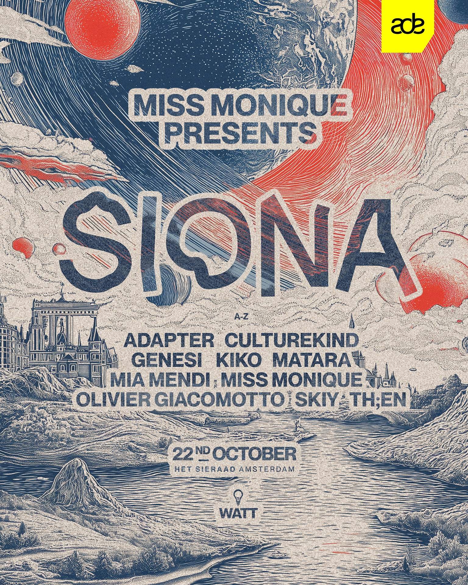 Miss Monique presents Siona ADE at Het Sieraad, Amsterdam · Tickets