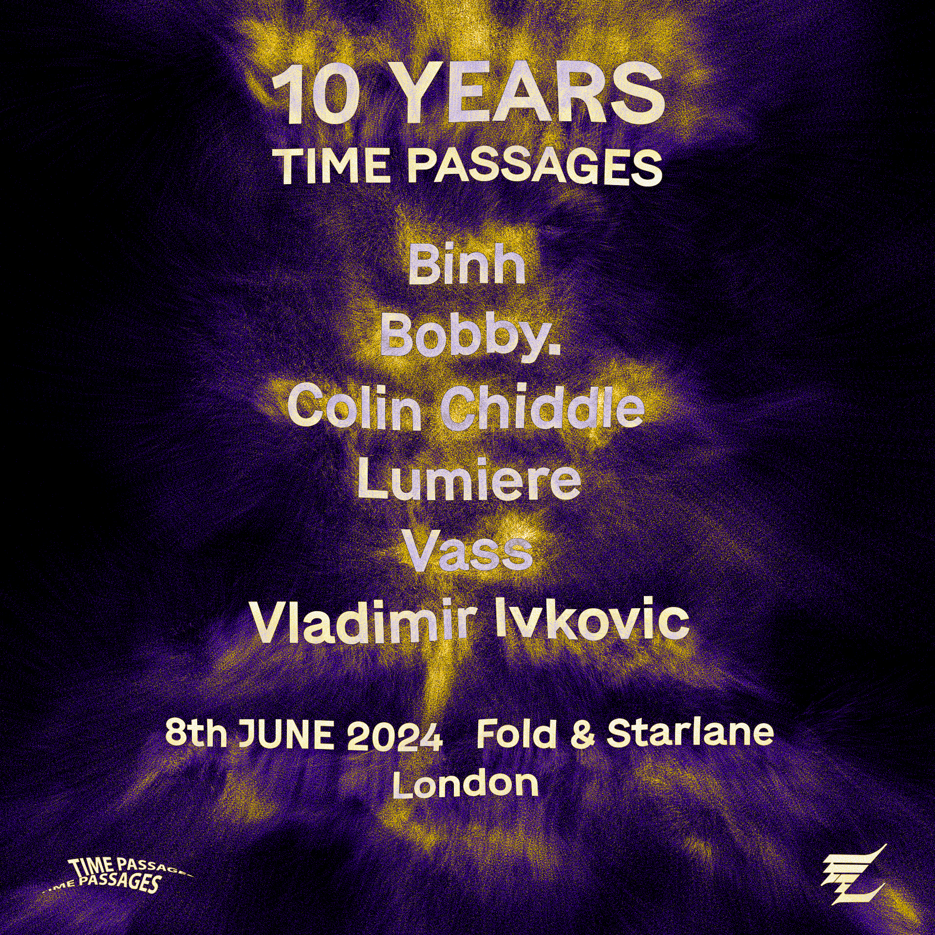 10 YEARS OF TIME PASSAGES - フライヤー裏