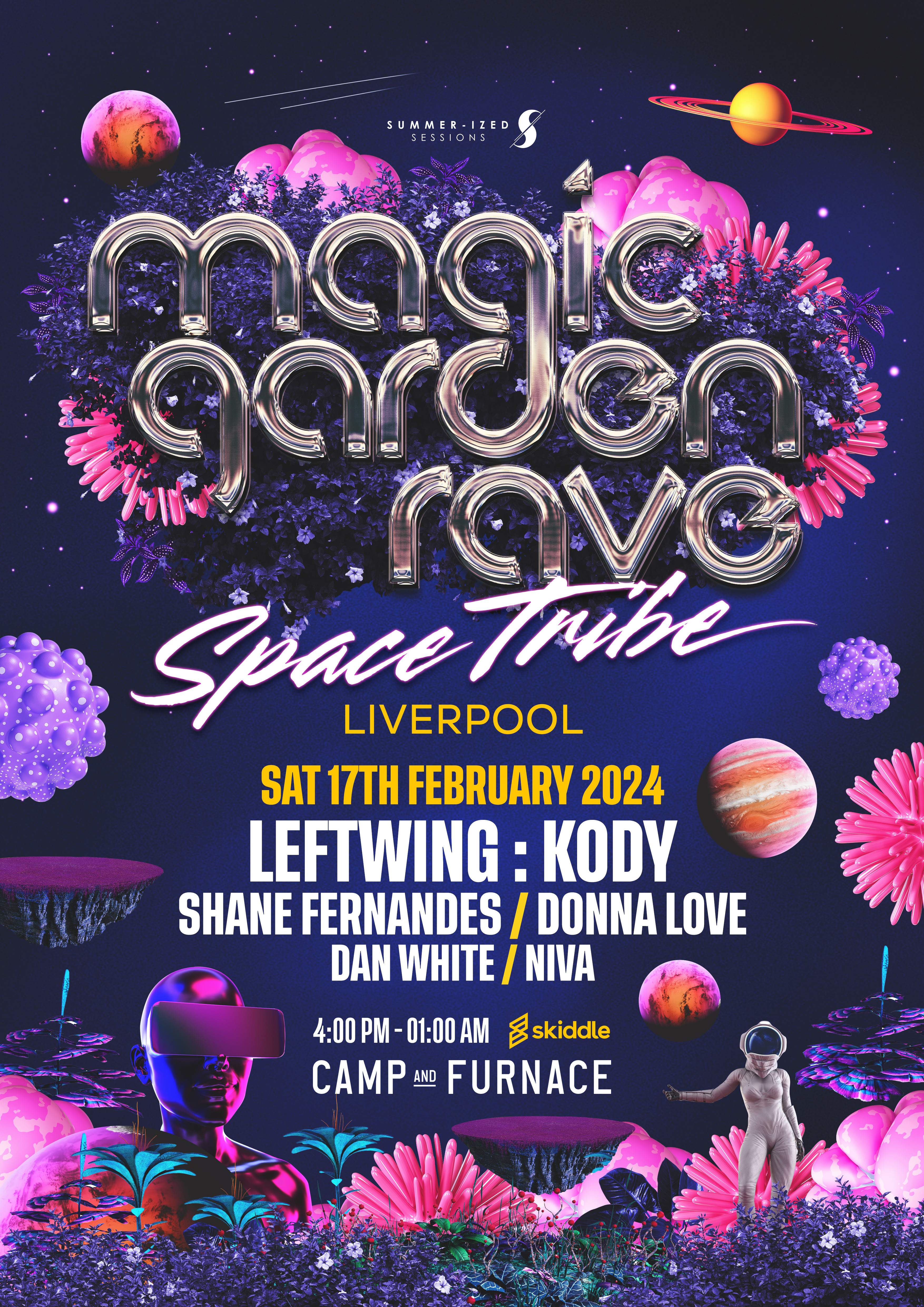 Magic Garden Rave - Space Tribe - Página frontal