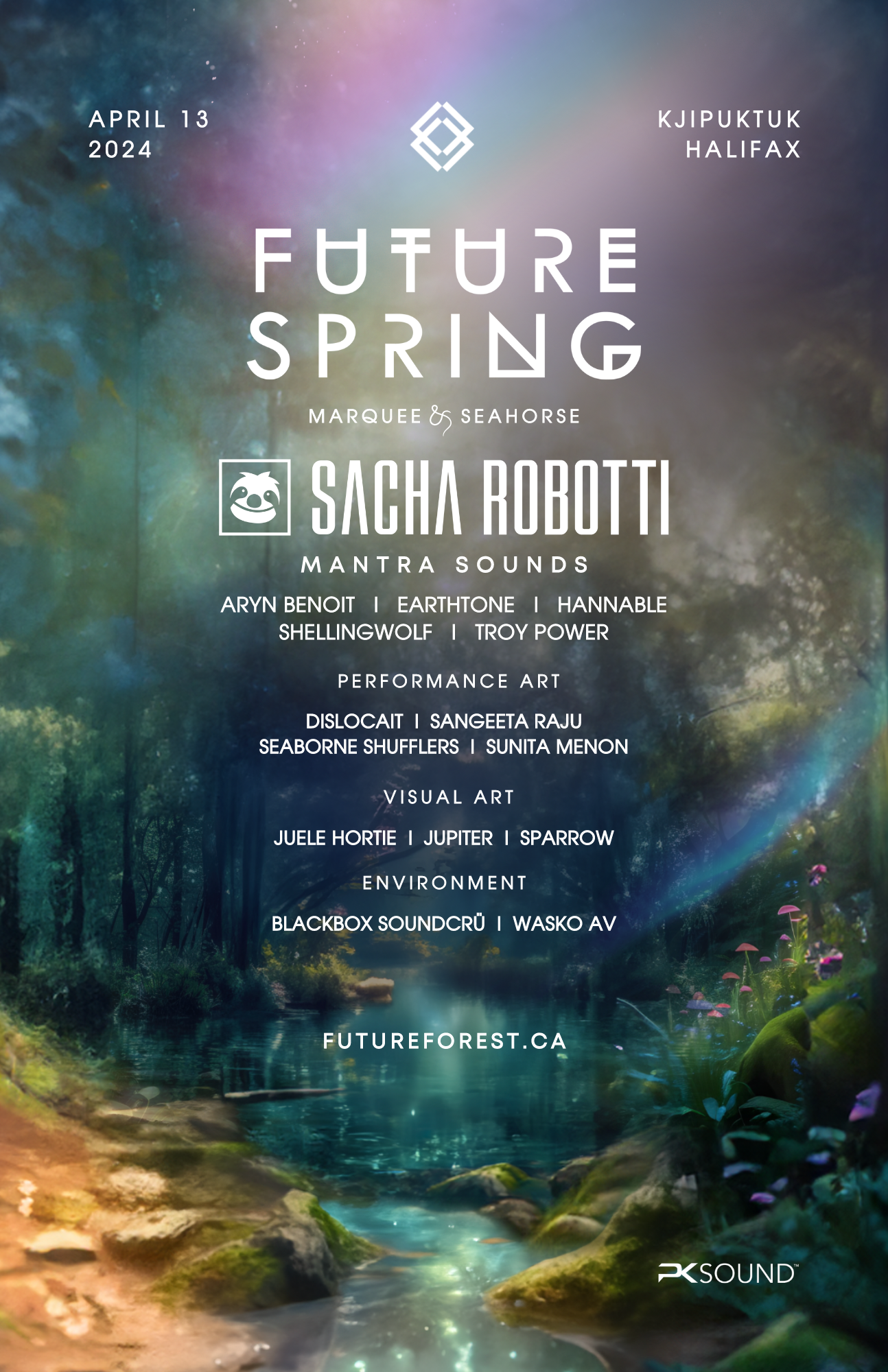 Future Spring 2024 featuring Sacha Robotti & Mantra Sounds - Página trasera