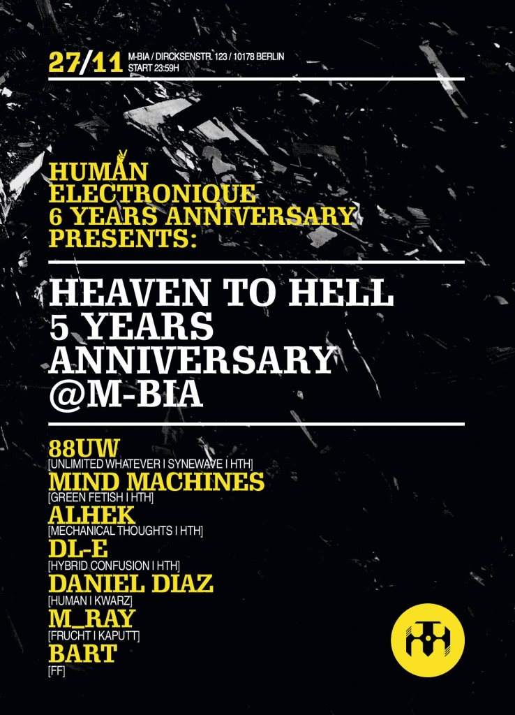 Humen Electronique &. Heaven to Hell Anniversary - フライヤー表