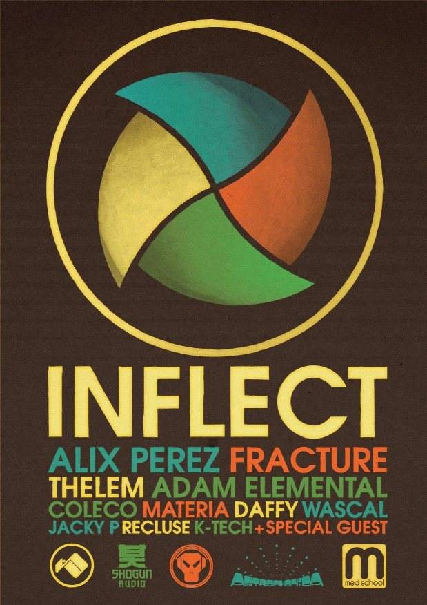 Inflect presents: Alix Perez, Fracture & Adam Elemental - フライヤー裏